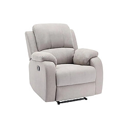 Acheter Vente-Unique Fauteuil relax en microfibre gris clair BRODY