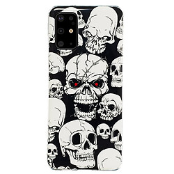 Coque en TPU noctilucent imd crânes cool pour votre Samsung Galaxy S20 Plus