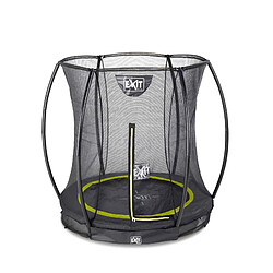 Exit Toys Trampoline enterré rond 183cm noir et filet de sécurité Sihouette EXIT