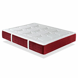 Xaluca Matelas Ressorts ensaches 90X200 SPRING SUPREME, Epaisseur 31 CM, Mousse mousse, 7 zones de confort