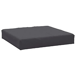 Acheter vidaXL Coussins de palette lot de 2 anthracite tissu oxford