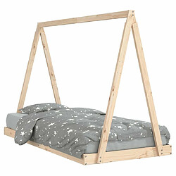 Maison Chic Lit simple Cadre de lit pour enfant,Lit d'Enfant Moderne 90x190 cm Bois de pin massif -MN15459