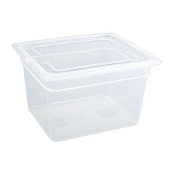 Lot de 4 Bacs en Plastique Alimentaire avec Couvercle GN 1/2 - Vogue