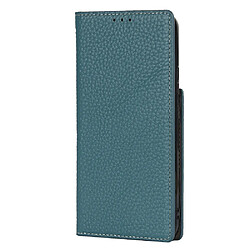 Etui en PU texture litchi bleu clair pour votre Samsung Galaxy S22 5G