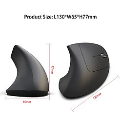 Yonis Souris Ergonomique Bluetooth Sans Fil 2400 DPI pas cher