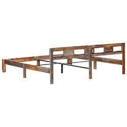 Acheter vidaXL Cadre de lit sans matelas bois massif 200x200 cm