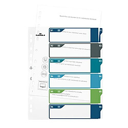 Avis DURABLE - Intercalaires imprimables translucides A4+ 6 onglets - multicolore - 1 pièce - 679427