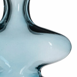 Acheter BigBuy Home Vase Bleu Verre 18 x 7,5 x 21,5 cm