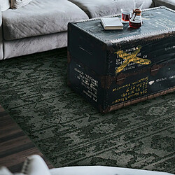 Thedecofactory VENISE - Tapis à motifs ethniques scandinaves gris 133x190 pas cher