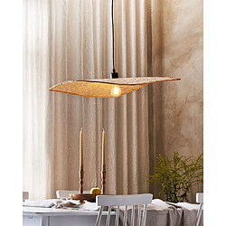 Beliani Lampe suspension GALANA Bambou Bois clair