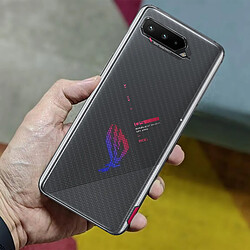 Avizar Film Asus ROG Phone 5 Avant Verre Trempé et Arrière Souple Carbone Noir pas cher