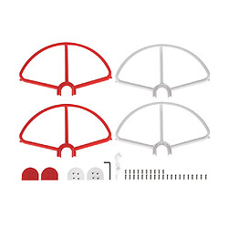 protection anti-collision pour propulseur a hélice pour dji fantôme 3 rouge + blanc