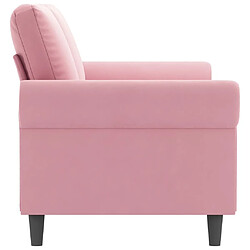 Acheter Maison Chic Canapé à 2 places,Sofa de Salon,Canapé droit Rose 140 cm Velours -GKD962323