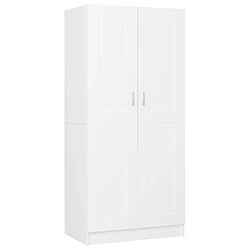 Acheter vidaXL Garde-robe Blanc 82,5x51,5x180 cm Aggloméré