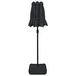 Acheter vidaXL Parasol de jardin à double tête noir 316x240 cm