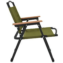 Acheter vidaXL Chaises de camping lot de 2 Vert 54x43x59 cm Tissu Oxford