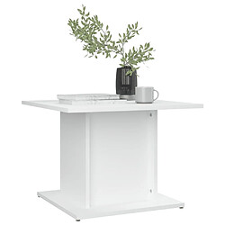 Avis Maison Chic Tabls basse,Table Console pour salon Blanc 55,5x55,5x40 cm Aggloméré -MN82964