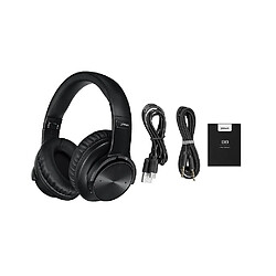 Universal B8 Bluetooth 5.0 Casque sans fil à travers les oreilles Smart Touch Stéréo Hifi Noise Cancellation Casque Support TF Carte Noir pas cher