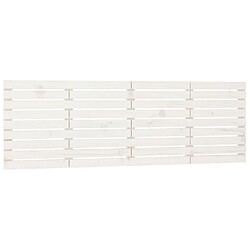 vidaXL Tête de lit murale Blanc 166x3x63 cm Bois massif de pin