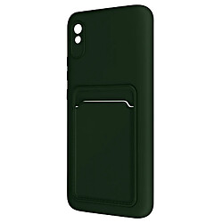 Coque Xiaomi Redmi 9A Silicone Souple Porte-carte Forcell Vert