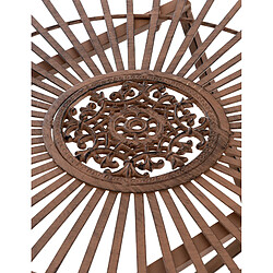 Acheter Decoshop26 Table de jardin en métal Ø 71 cm style rustique marron vieilli MDJ10217