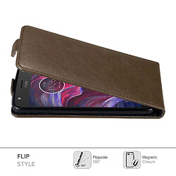 Cadorabo Coque Motorola MOTO X4 Etui en Marron