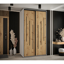 Abiks Meble Armoire DAVOS 8 À Portes Coulissantes 235,2/130/45 2 Portes