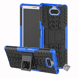 Htdmobiles Coque rigide anti choc pour Sony Xperia 10 + film ecran - BLEU