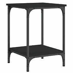 Maison Chic Table basse,Table Console Table d'appoint, Table pour salon noir 40x40x55 cm bois d'ingénierie -MN33422