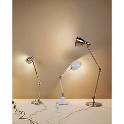 Beliani Lampe de bureau blanc MERAMEC