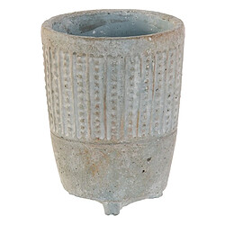 BigBuy Garden Cache-pot Gris Ciment 12,5 X 12,5 X 16 CM