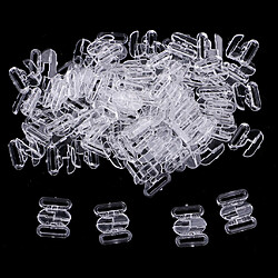 50 ensembles en plastique soutien-gorge sangle réglage curseur crochet lingerie boucle clips clair