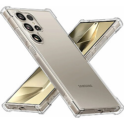 Xeptio Coque protection pour Samsung Galaxy S24 Ultra 5G Souple Transparente Bumper en Gel TPU avec bords renforcés