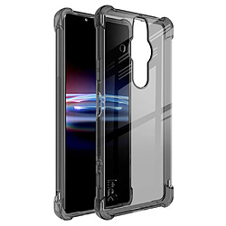 Coque en TPU IMAK airbag aux quatre coins, antichoc transparent noir pour votre Sony Xperia Pro-I