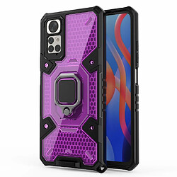 Coque en TPU anti-griffes avec béquille, violet pour votre Xiaomi Redmi Note 11 4G (Qualcomm)