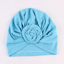 Acheter mère et bébé fleur chapeau turban maman et bébé chapeau haut-de-forme bleu