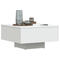 Acheter Maison Chic Table basse pour salon | Table à café Blanc 60x60x31,5 cm Aggloméré -GKD96038