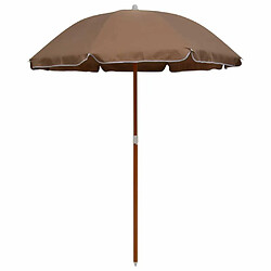 Maison Chic Parasol Jardin | Parasol avec mat en acier 180 cm Taupe - GKD89611