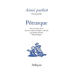 Ainsi parlait Pétrarque. Cosi parlo Pétrarque - Occasion