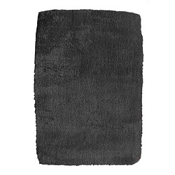 Thedecofactory BEST OF - Tapis poils longs toucher laineux noir 130x190 