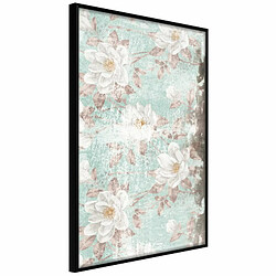 Paris Prix Affiche Murale Encadrée Floral Muslin 20 x 30 cm Noir