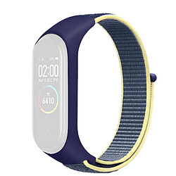 Bracelet en nylon réglable pour votre Xiaomi Mi Band 3/4/5/6/7 - glace bleue