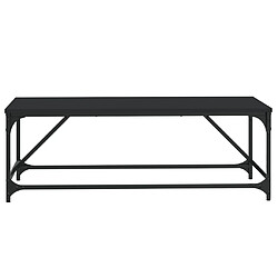 Acheter ComfortXL Table Basse Noir 100x50x35 Cm Bois D'ingénierie