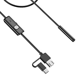 Avizar Endoscope Étanche IP67 Caméra Multi Ports USB-C Micro USB USB Longueur 1m