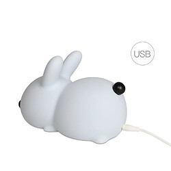 Universal Lapin LED nuit silicone animaux dessin animé lumière réglable USB charge enfant enfant bébé cadeau chevet chambre à coucher | Veilleuse LED