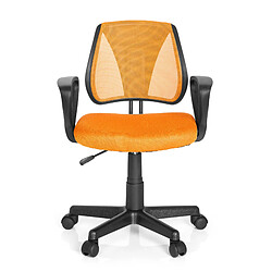 Hjh Office Chaise de bureau enfant / siège de bureau enfant KIDDY CD tissu maille orange