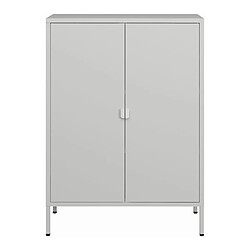 Acheter Helloshop26 Armoire de bureau casier de bureau meuble de rangement pour salon bureau chambre atelier acier 110 x 80 x 40 cm gris clair 03_0006318