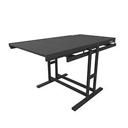 Blumie Table modulable (L120 x l78 x H77,5 cm) convertible en Etagère - style industriel