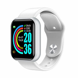 Montre iWear M8 Smart & Fit avec Full Touch 1,3'' IPS Contrôle multimédia / HR / Tension artérielle / Social White