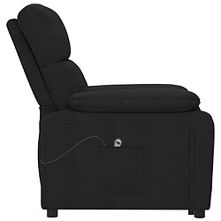 Acheter vidaXL Fauteuil inclinable électrique Noir Tissu